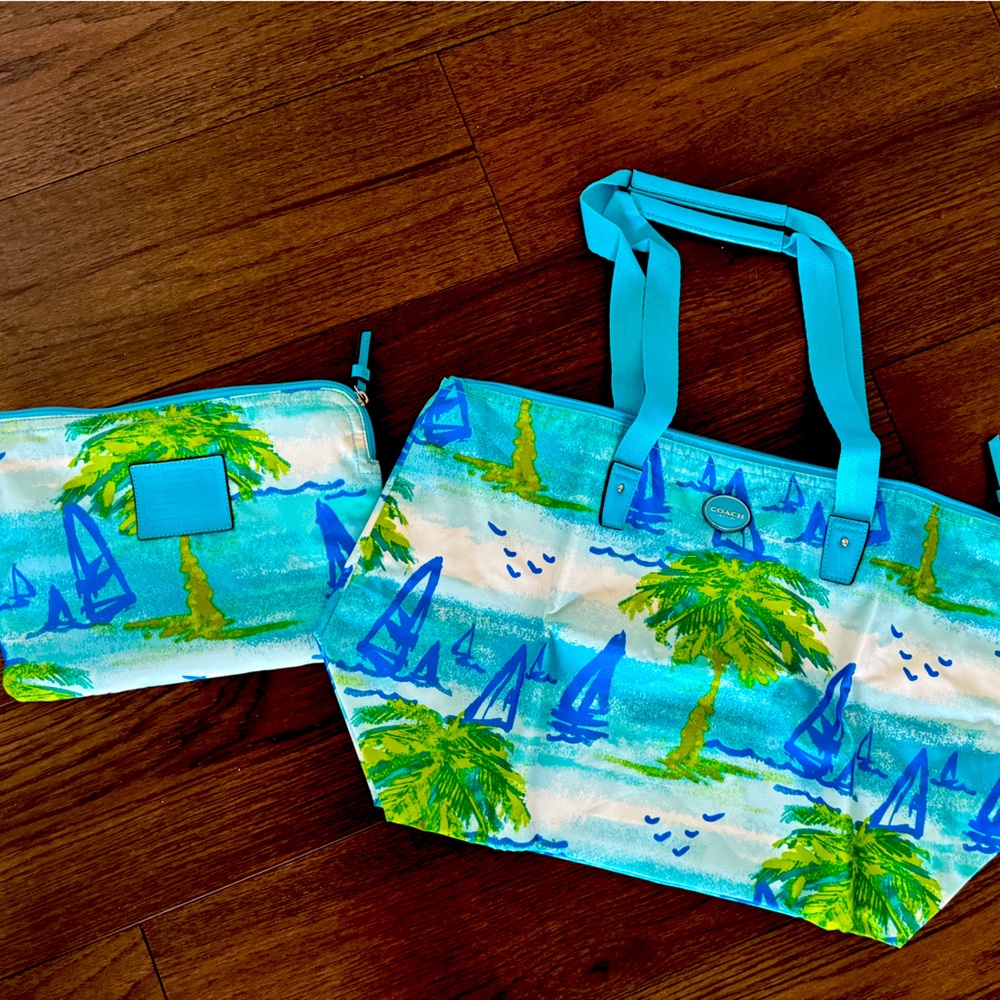 Coach travel beach bag